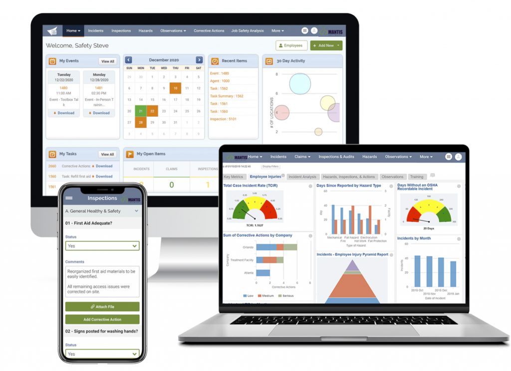 Example visualization of the EHSQ Mantis Software